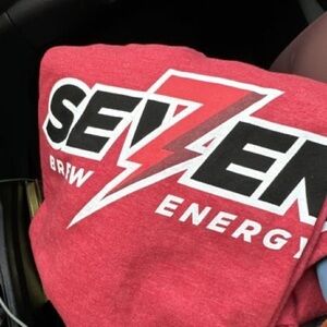 7 Brew Red seven energy shirt ⚡️☕️
